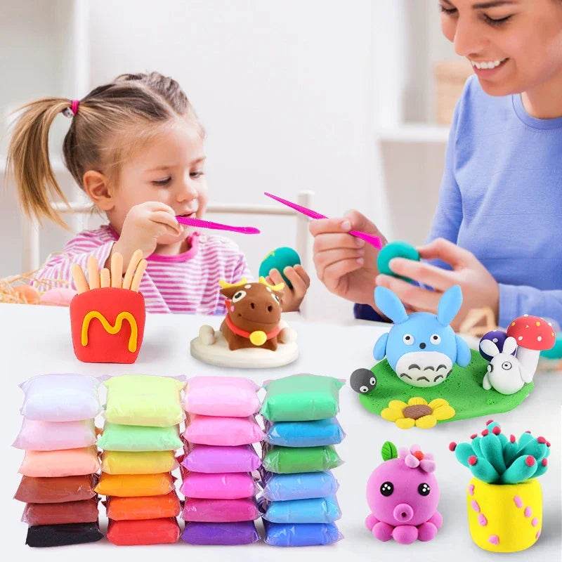 Premium Polymer Light Clay Set 36 Colors For Kids Craft - ToylandEU