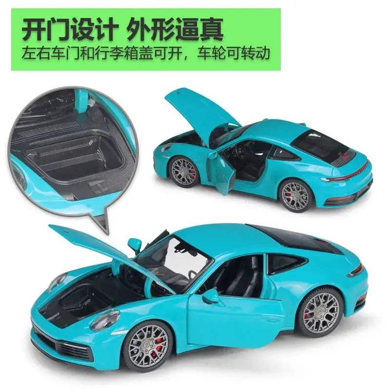 Premium Porsche 911 Diecast 1 24 Scale Alloy Model Car - ToylandEU