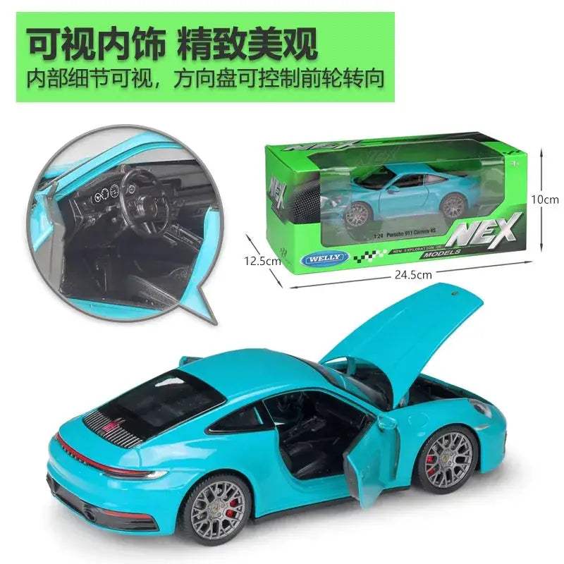 Premium Porsche 911 Diecast 1 24 Scale Alloy Model Car - ToylandEU