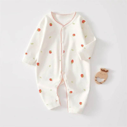 Premium Printed Cotton Baby Romper With Long Sleeve Bodysuit For Infants 0 To 24 Months - ToylandEU