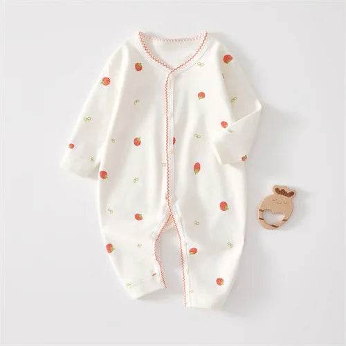 Premium Printed Cotton Baby Romper With Long Sleeve Bodysuit For Infants 0 To 24 Months - ToylandEU