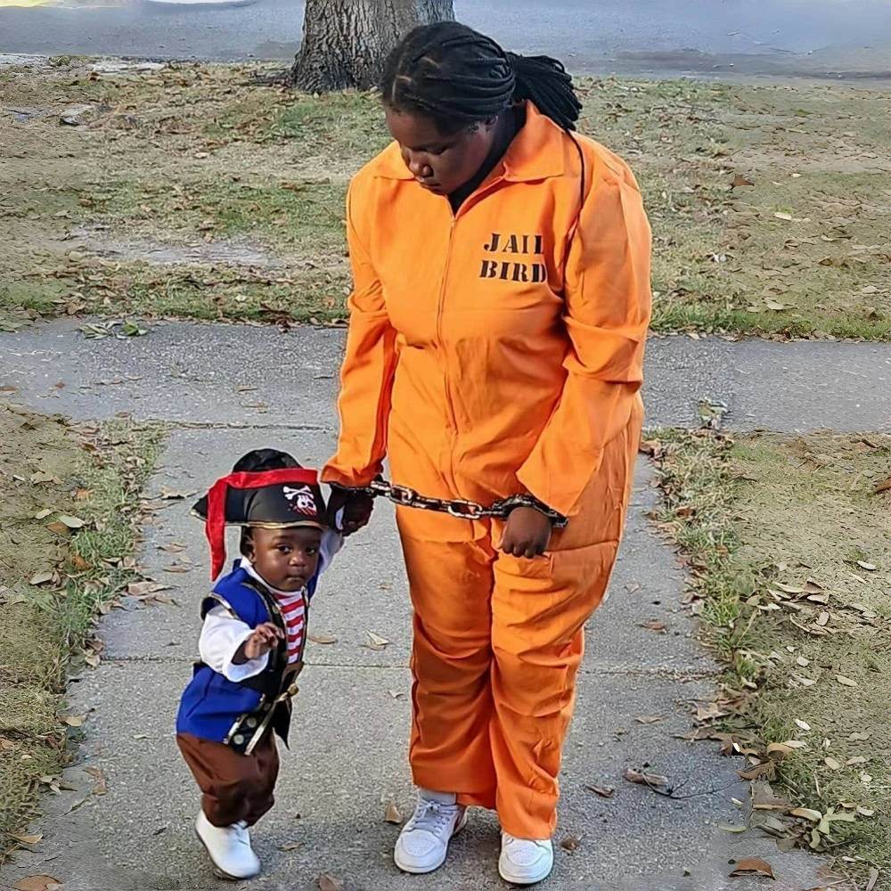 Premium Prisoner Costume Inmate Jumpsuit For Adults - ToylandEU