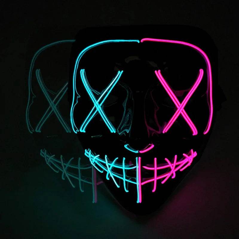 Premium Purge Mask Glowing Scary Face For Halloween Cosplay - ToylandEU