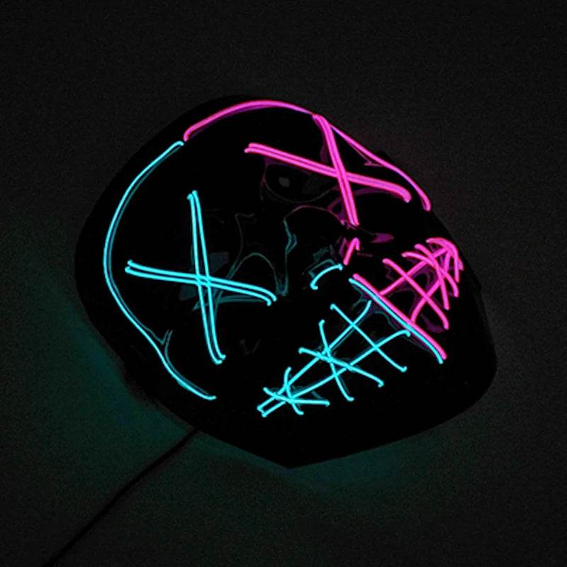 Premium Purge Mask Glowing Scary Face For Halloween Cosplay - ToylandEU