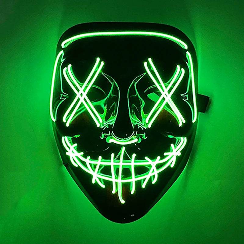 Premium Purge Mask Glowing Scary Face For Halloween Cosplay - ToylandEU