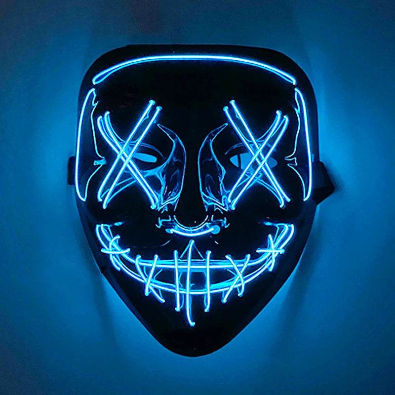 Premium Purge Mask Glowing Scary Face For Halloween Cosplay - ToylandEU