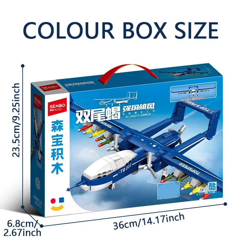 Premium Quality SEMBO 434-Piece MOC Military Fighter Building Blocks Set for Kids and Collectors - ToylandEU