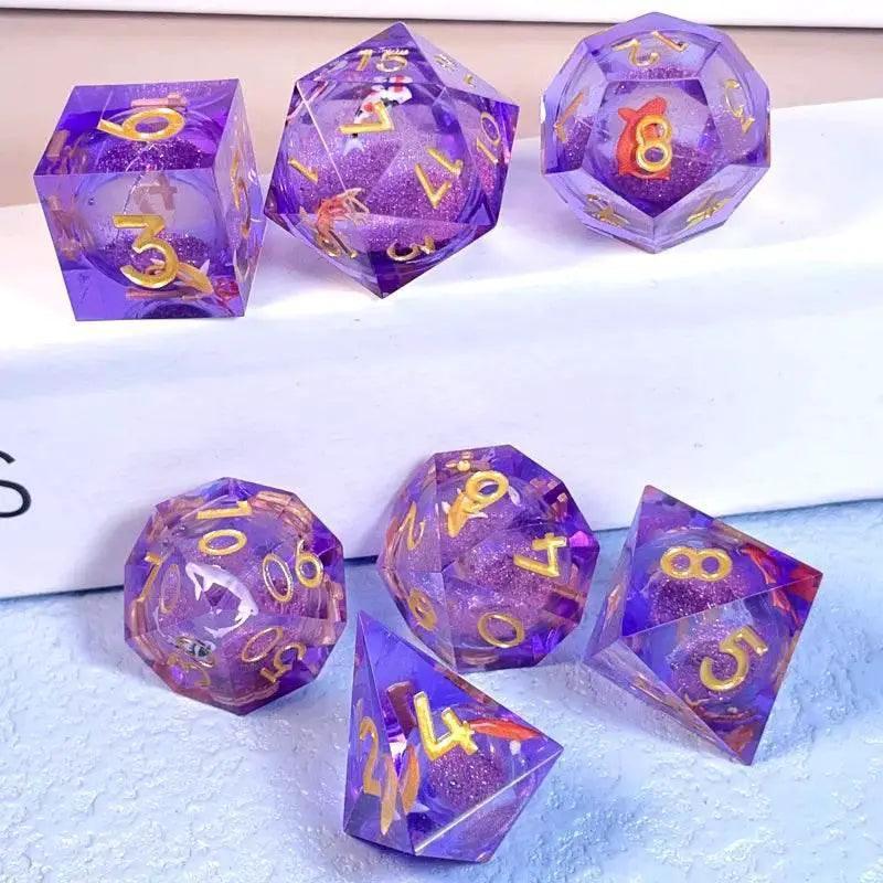  Premium Quicksand Dragon Eye Dice Set - Unique 7 Designs -  ToylandEU™