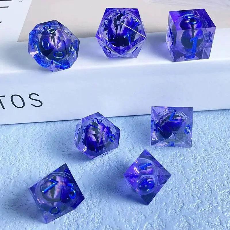  Premium Quicksand Dragon Eye Dice Set - Unique 7 Designs -  ToylandEU™