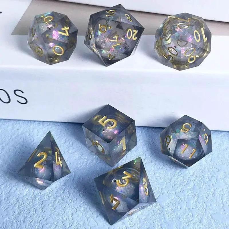  Premium Quicksand Dragon Eye Dice Set - Unique 7 Designs -  ToylandEU™