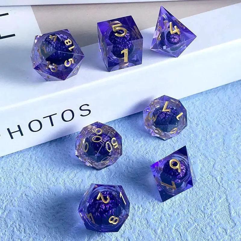  Premium Quicksand Dragon Eye Dice Set - Unique 7 Designs -  ToylandEU™