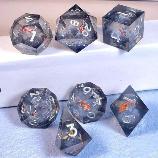  Premium Quicksand Dragon Eye Dice Set - Unique 7 Designs -  ToylandEU™