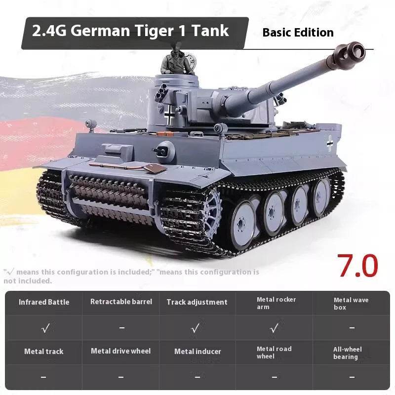 Premium RC Battle Tank German Tiger I For Collectors - ToylandEU