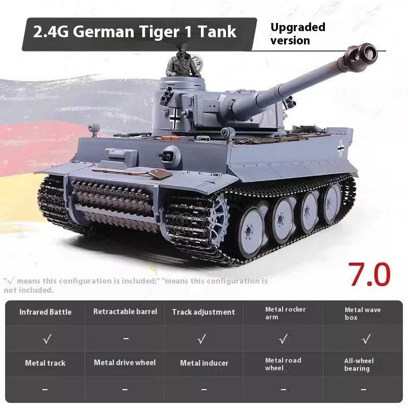 Premium RC Battle Tank German Tiger I For Collectors - ToylandEU