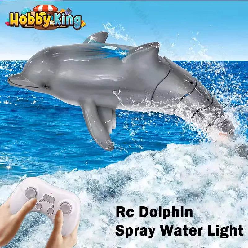 Premium RC Boat Dolphin With Light Simulation For Kids - ToylandEU