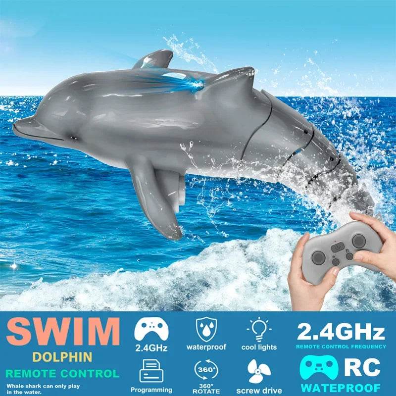 Premium RC Boat Dolphin With Light Simulation For Kids - ToylandEU