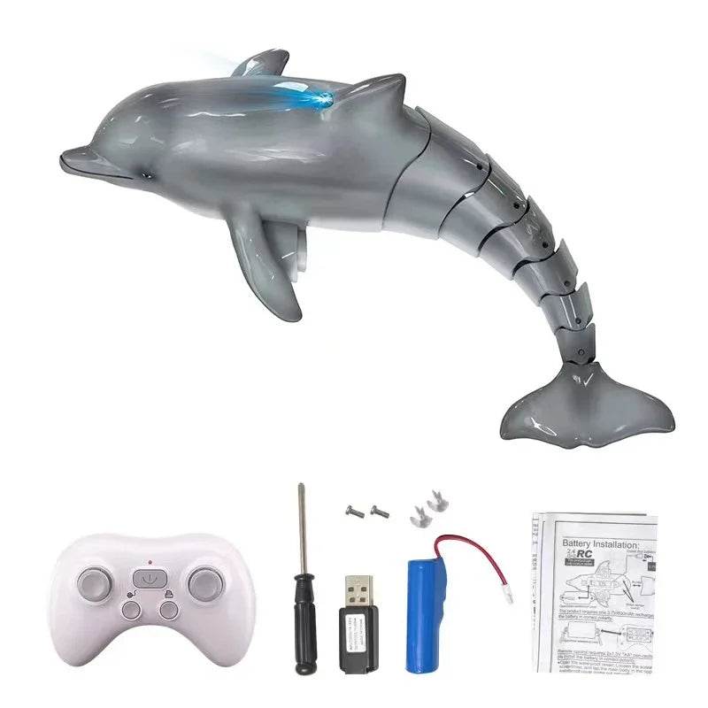 Premium RC Boat Dolphin With Light Simulation For Kids - ToylandEU