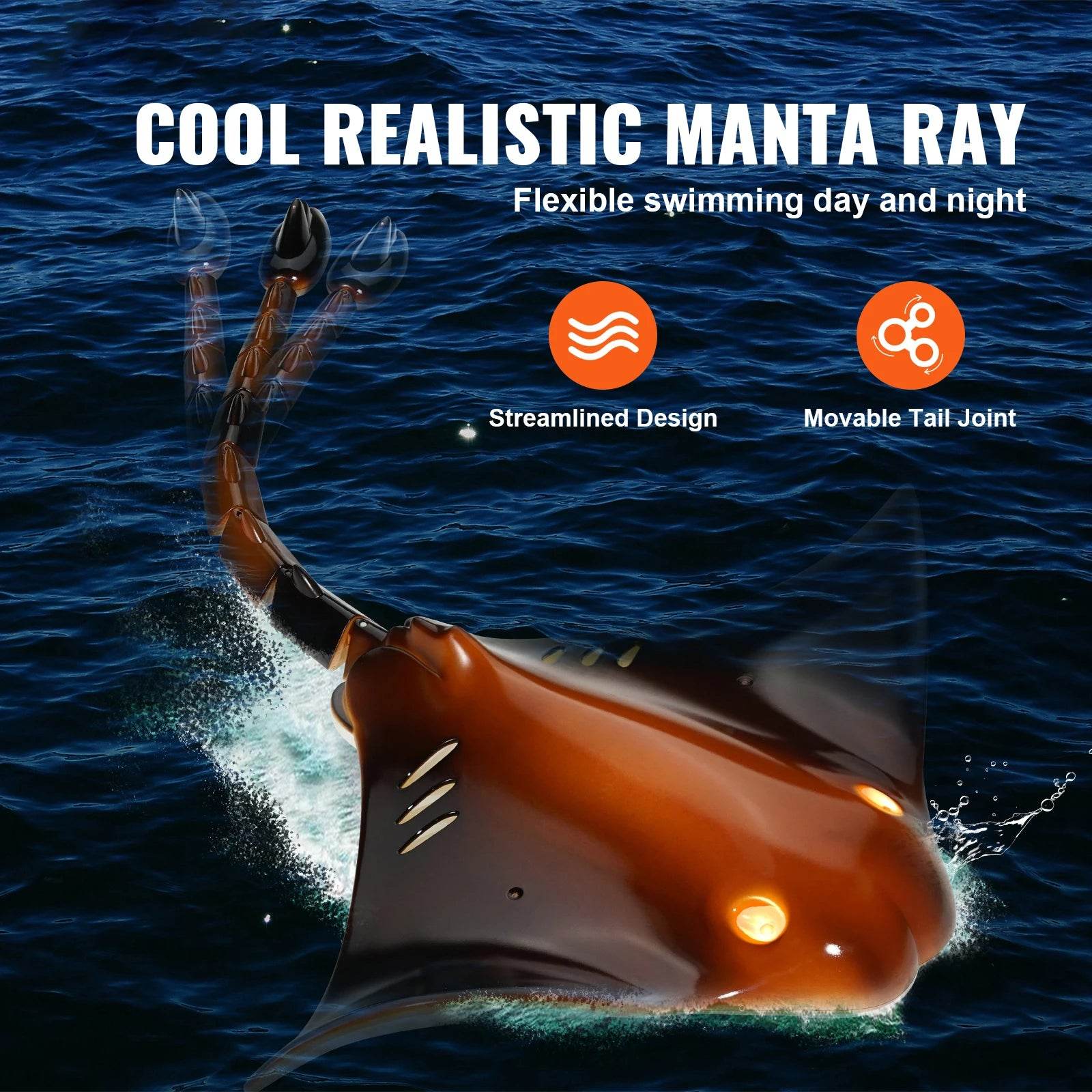 Premium RC Boat Manta Ray Design 24G Remote For Boys - ToylandEU