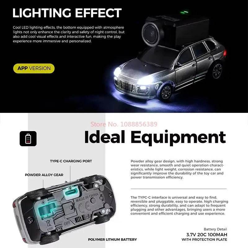 Premium RC Car 1 By 64 FPV Gyro Camera For Kids Racing - ToylandEU