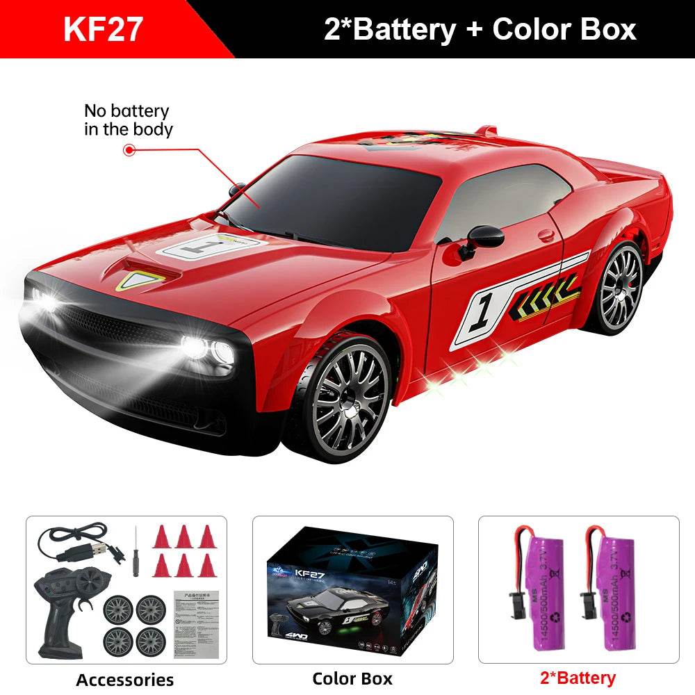 Premium RC Car 4WD With LED Lights For Kids Gift Set - ToylandEU