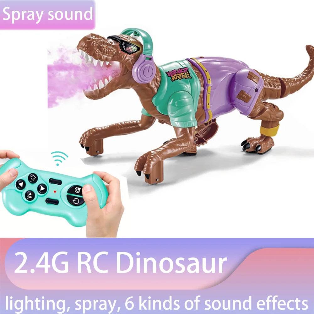 Premium RC Dinosaur Toy Infrared Tracking Spraying For Boys - ToylandEU