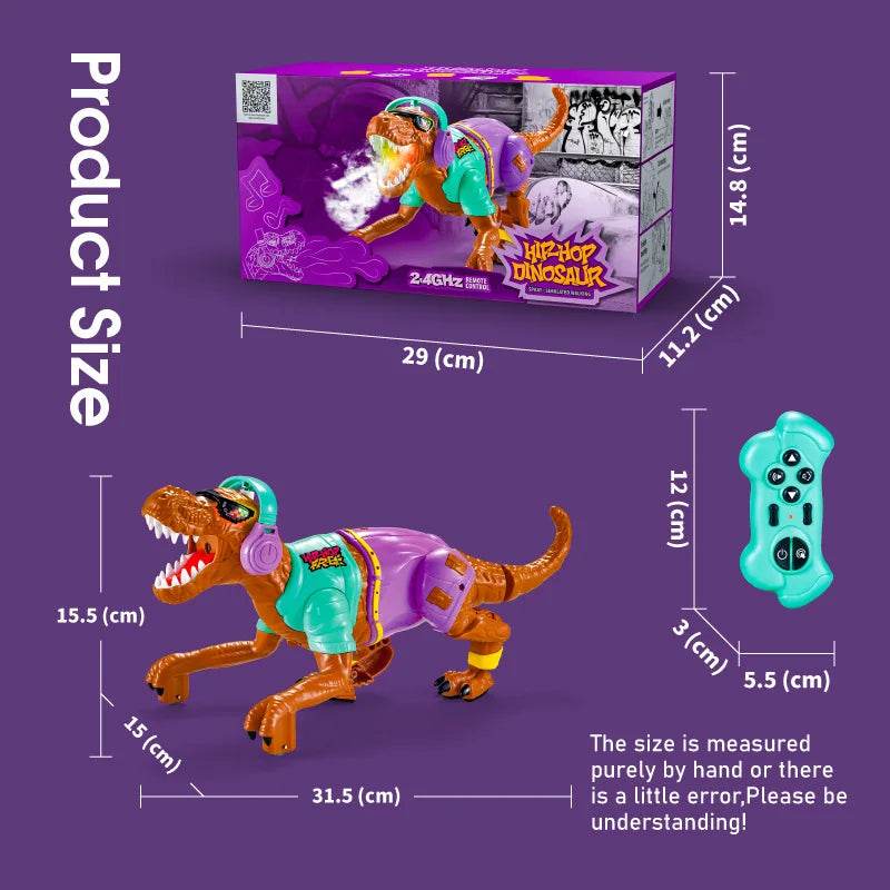 Premium RC Dinosaur Toy Infrared Tracking Spraying For Boys - ToylandEU