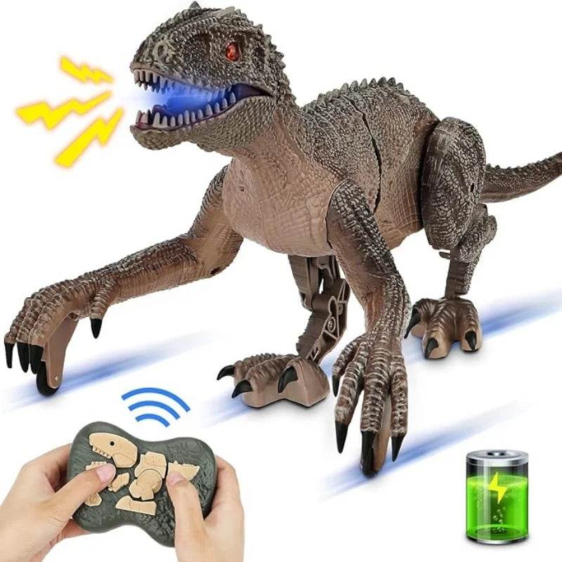 Premium RC Dinosaur Toy Realistic Led Light Roaring Kids - ToylandEU