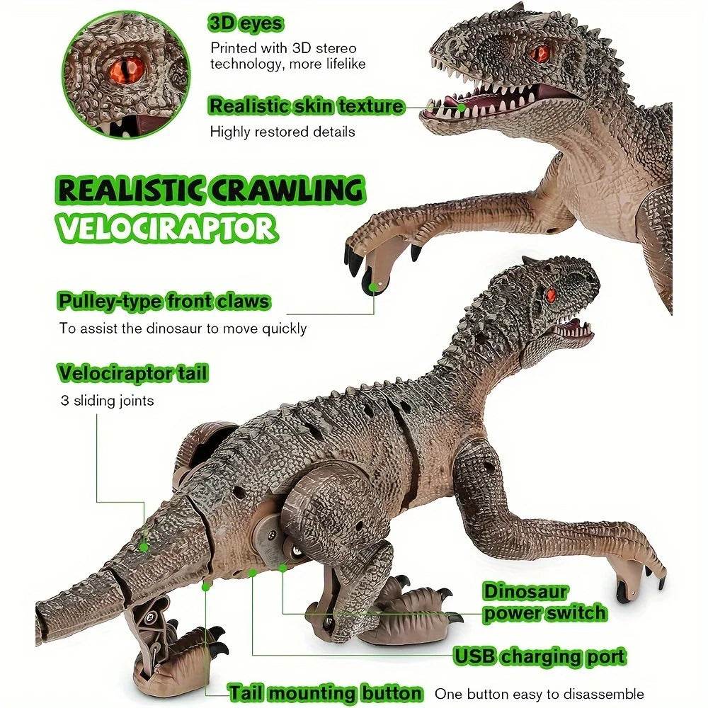Premium RC Dinosaur Toy Realistic Led Light Roaring Kids - ToylandEU