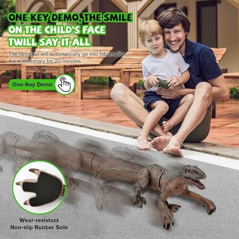 Premium RC Dinosaur Toy Realistic Led Light Roaring Kids - ToylandEU