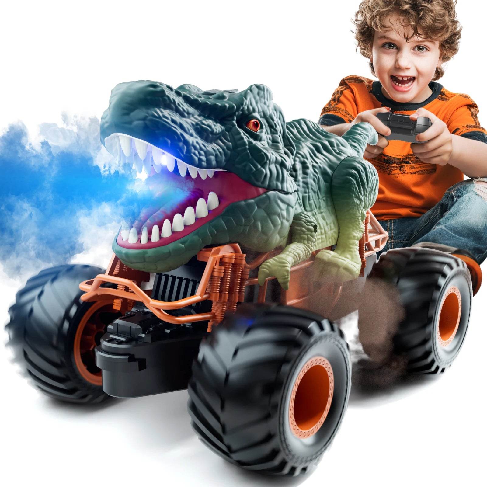 Premium RC Dinosaur Truck Velociraptor Shaped For Kids - ToylandEU