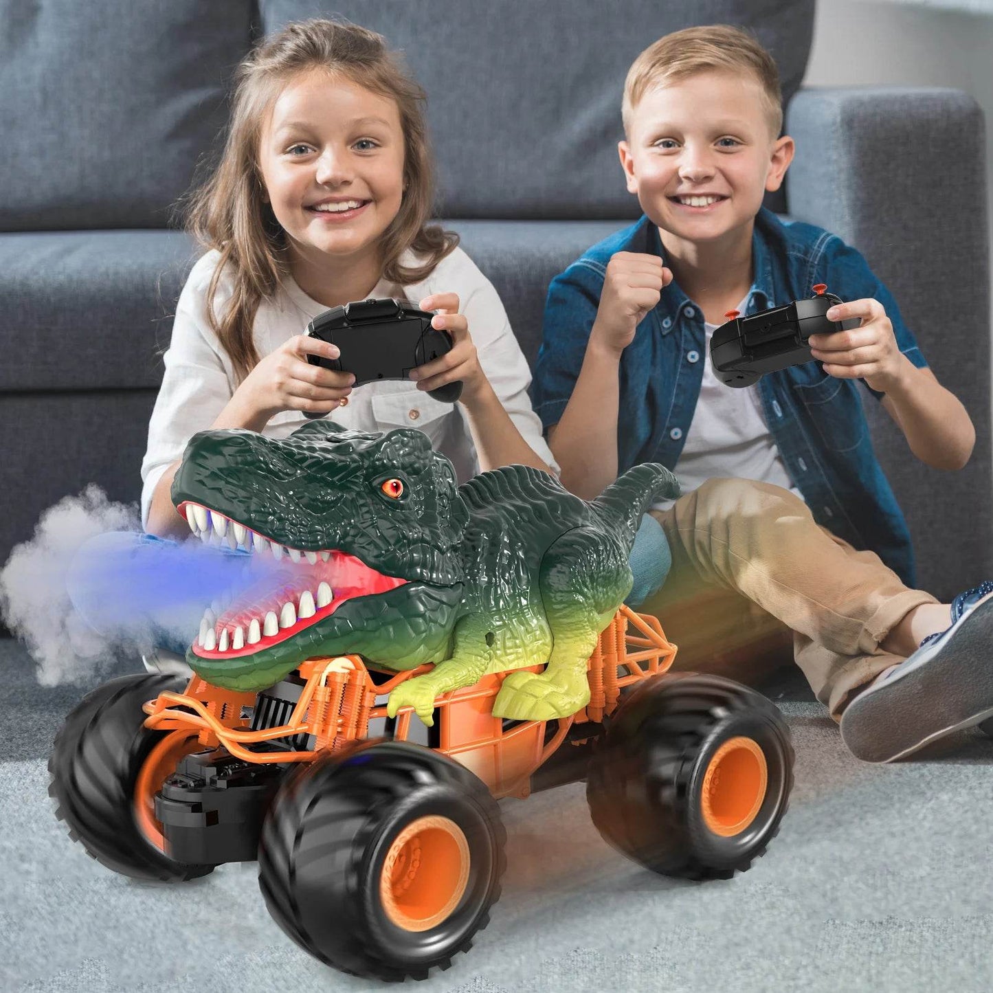 Premium RC Dinosaur Truck Velociraptor Shaped For Kids - ToylandEU