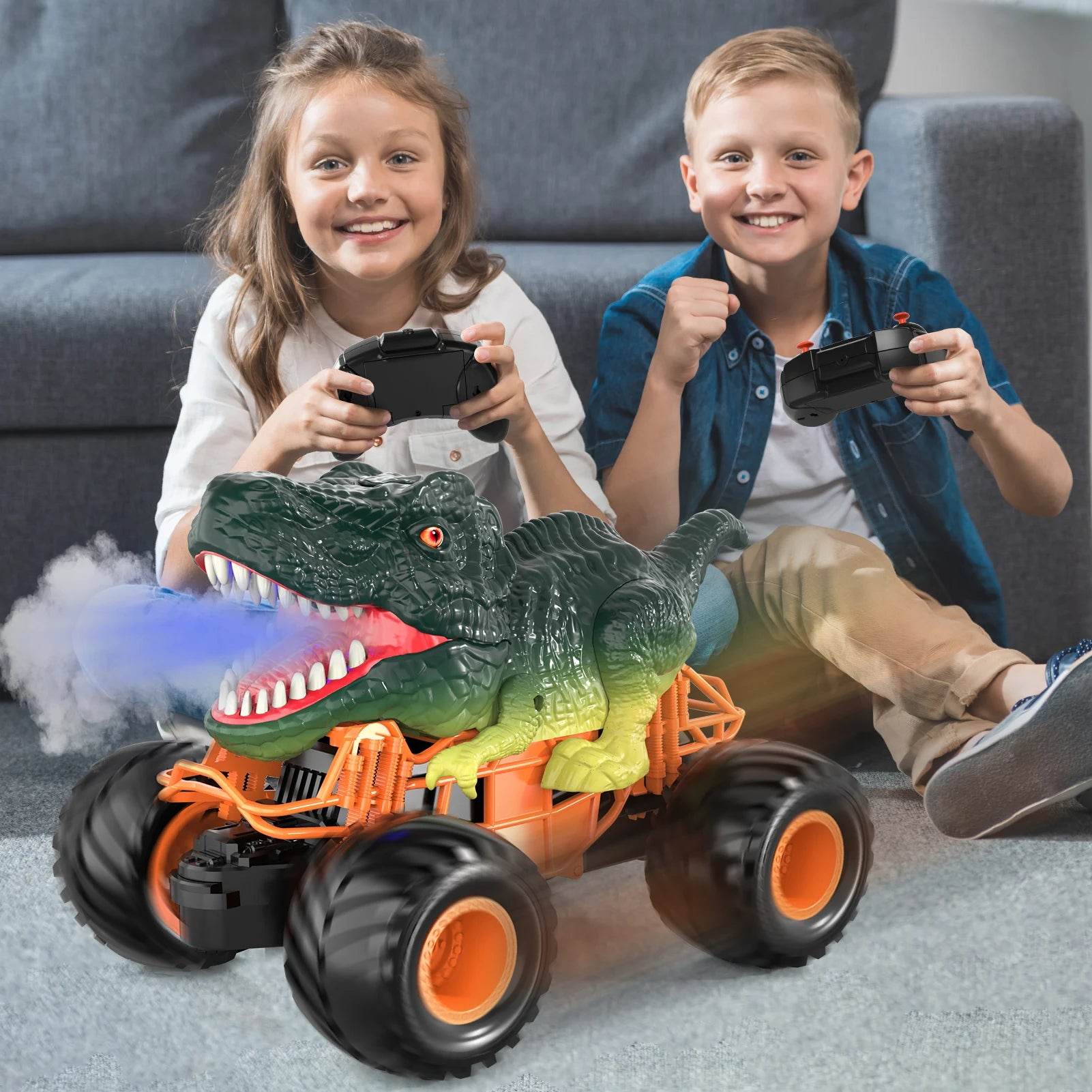 Premium RC Dinosaur Truck Velociraptor Shaped For Kids - ToylandEU