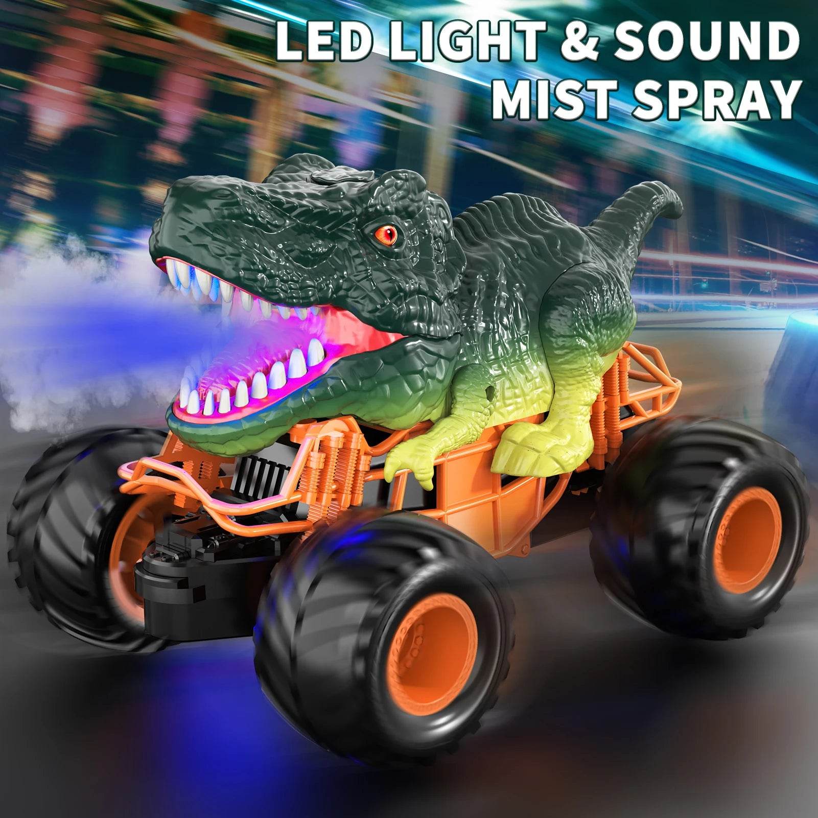 Premium RC Dinosaur Truck Velociraptor Shaped For Kids - ToylandEU