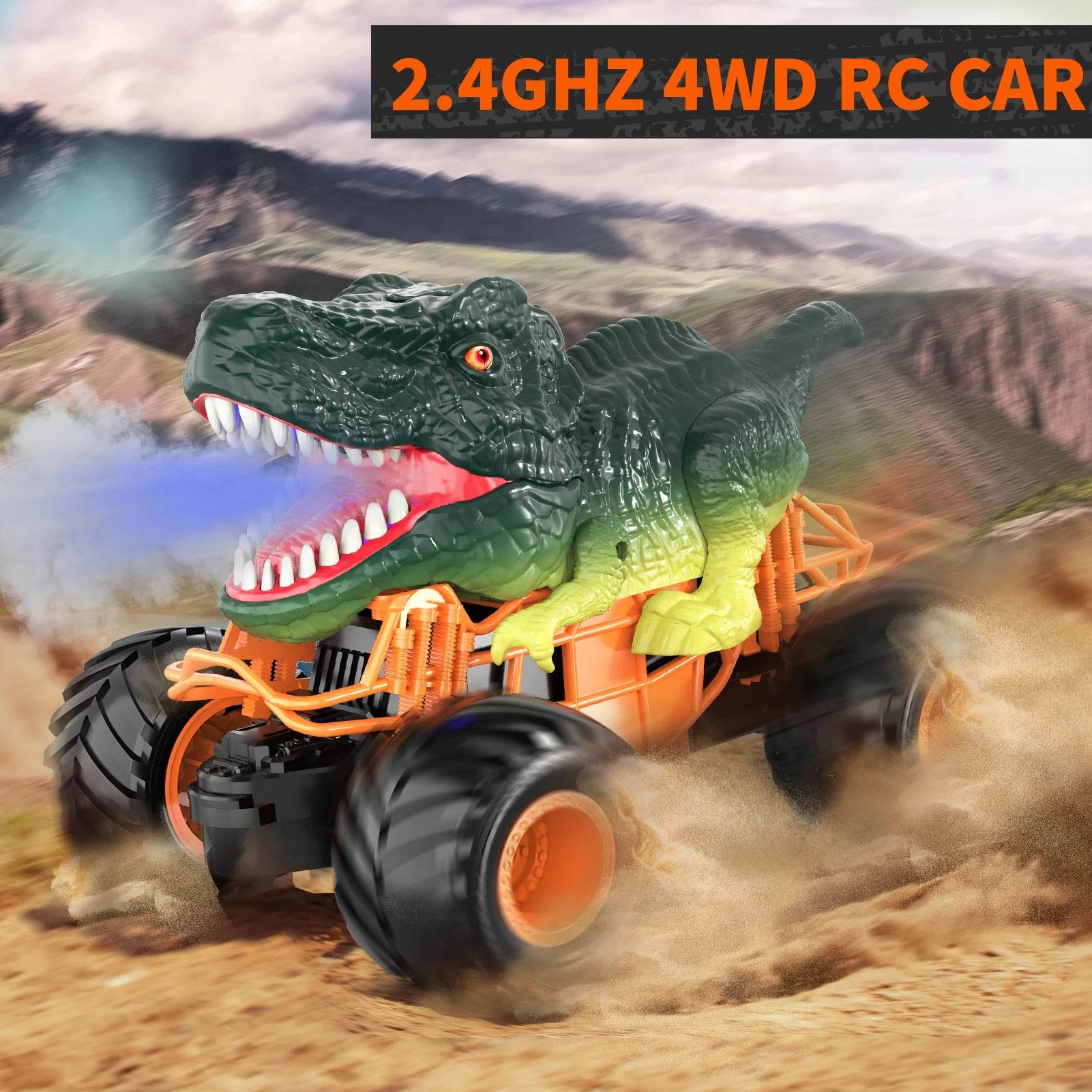 Premium RC Dinosaur Truck Velociraptor Shaped For Kids - ToylandEU