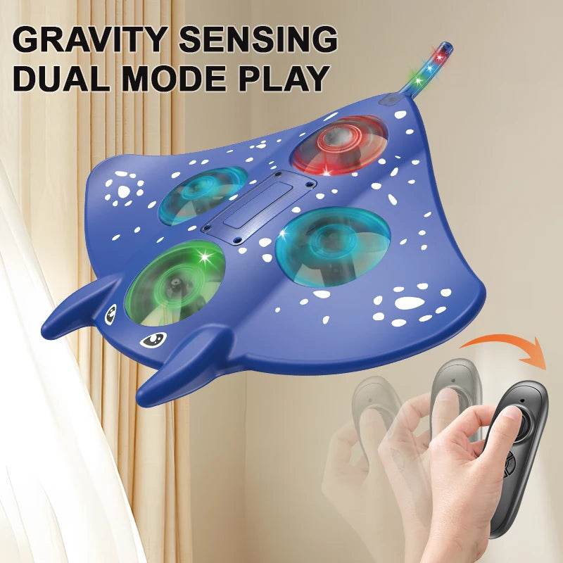 Premium RC Manta Ray Gravity Glider Dazzling Light For Kids - ToylandEU