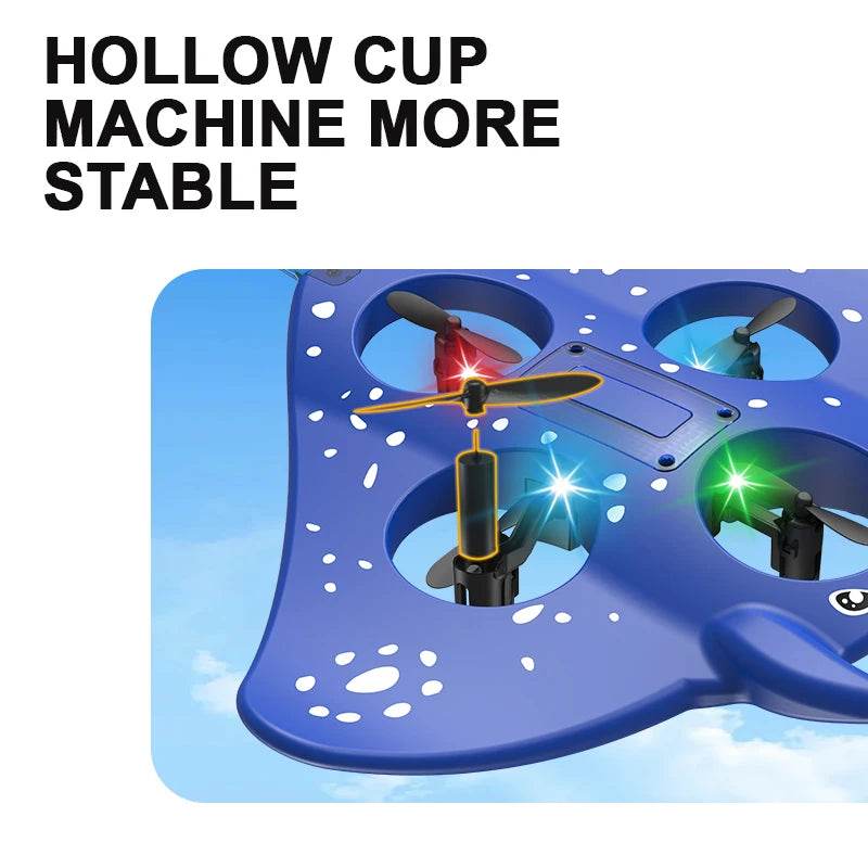 Premium RC Manta Ray Gravity Glider Dazzling Light For Kids - ToylandEU