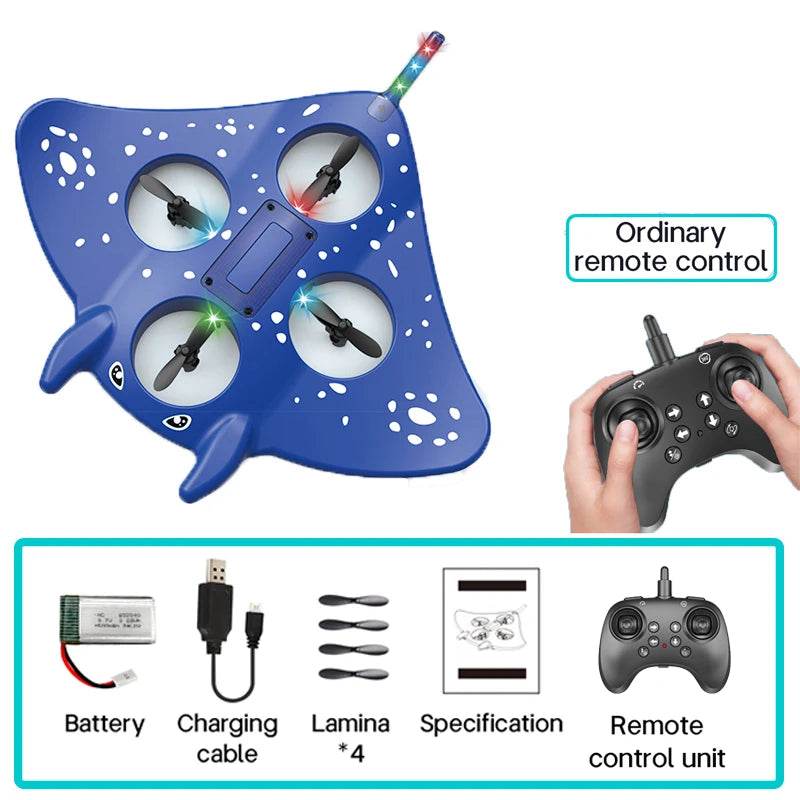 Premium RC Manta Ray Gravity Glider Dazzling Light For Kids - ToylandEU