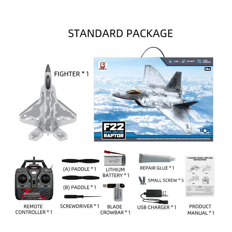 Premium RC Plane Large Fighter Jet 4CH For Hobbyists - ToylandEU