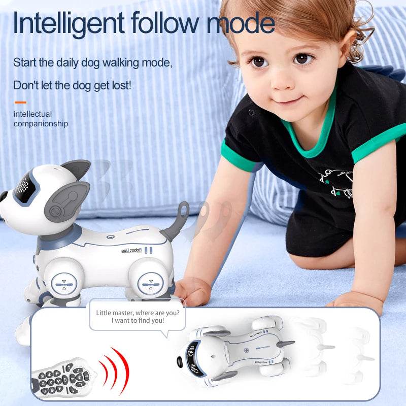Premium RC Robot Dog Programmable Voice Command Kids - ToylandEU