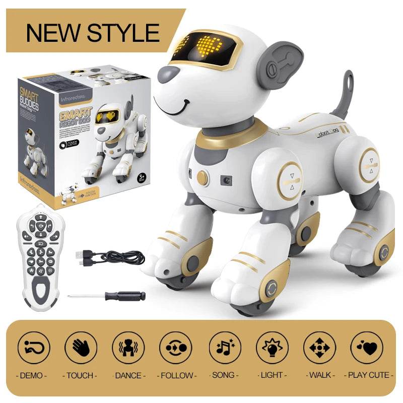 Premium RC Robot Dog Programmable Voice Command Kids - ToylandEU