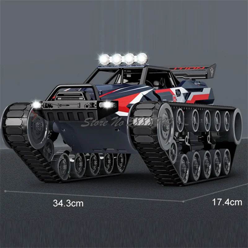 Premium RC Tank All Terrain Alloy LED Light Off Road - ToylandEU