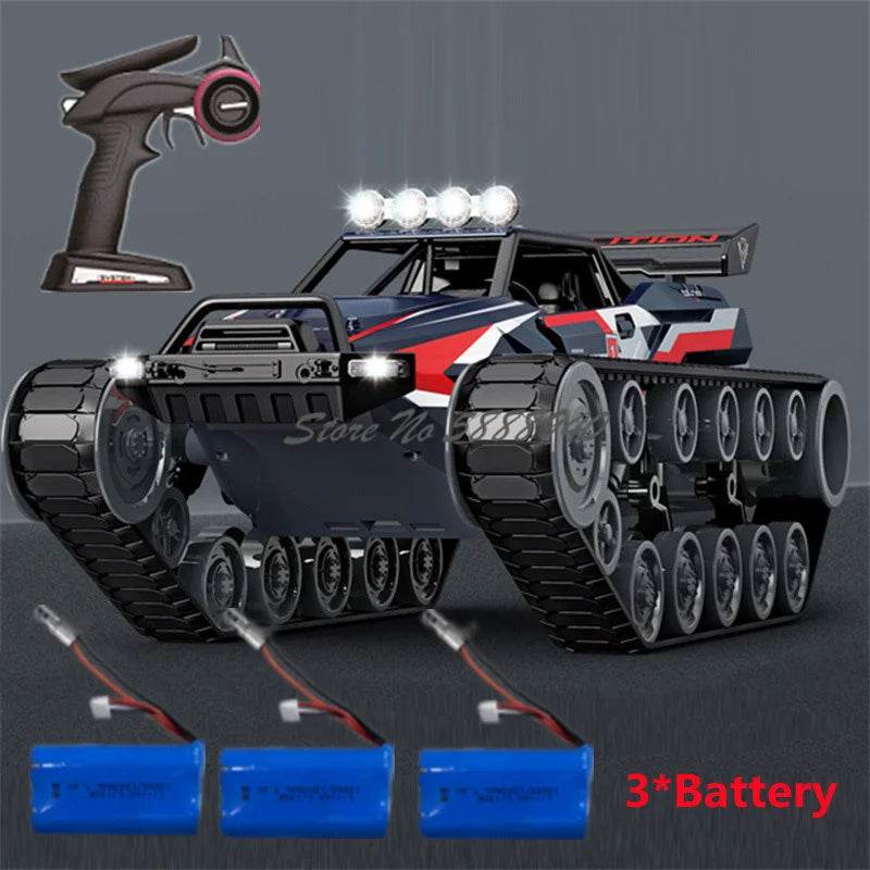 Premium RC Tank All Terrain Alloy LED Light Off Road - ToylandEU