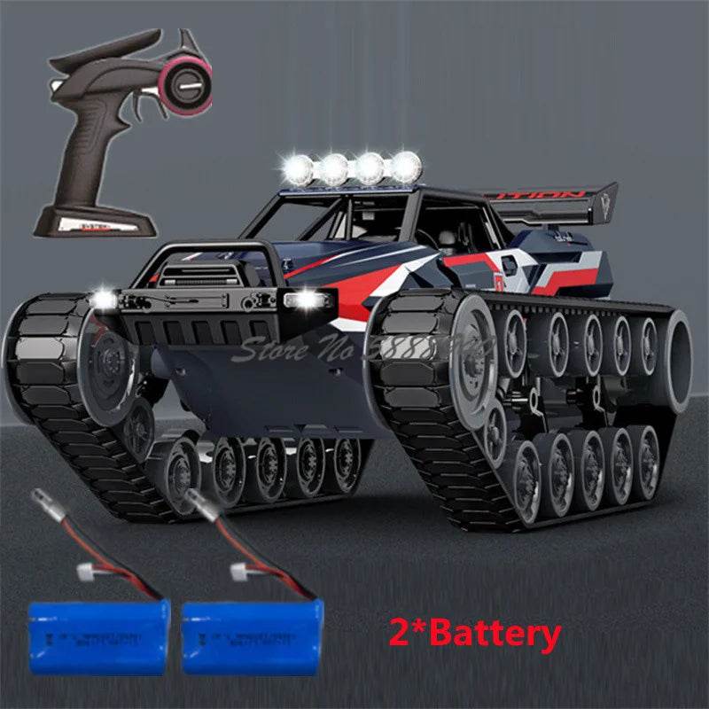 Premium RC Tank All Terrain Alloy LED Light Off Road - ToylandEU
