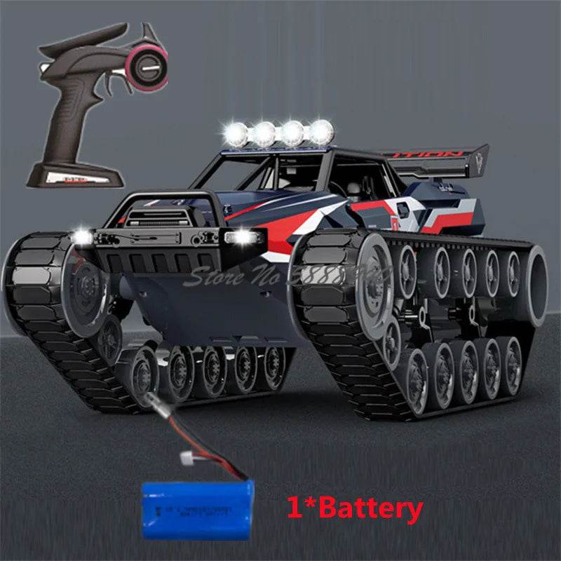 Premium RC Tank All Terrain Alloy LED Light Off Road - ToylandEU