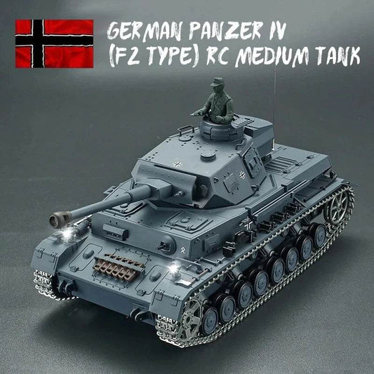 Tanque RC Premium Alemão IV F2 Smokes Barrel para Colecionadores - ToylandEU