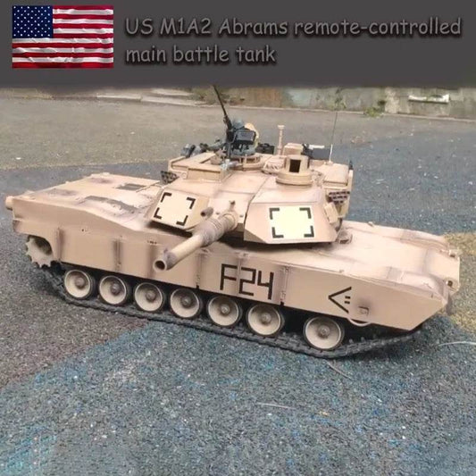 Tanque RC Premium M1A2 Abrams com torre 360 ​​para amadores - ToylandEU