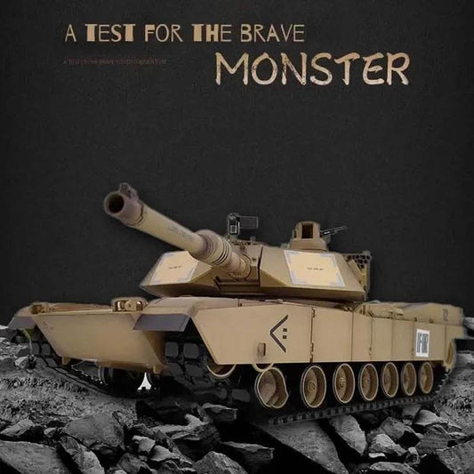 Tanque RC Premium M1A2 Abrams com torre 360 ​​para amadores - ToylandEU