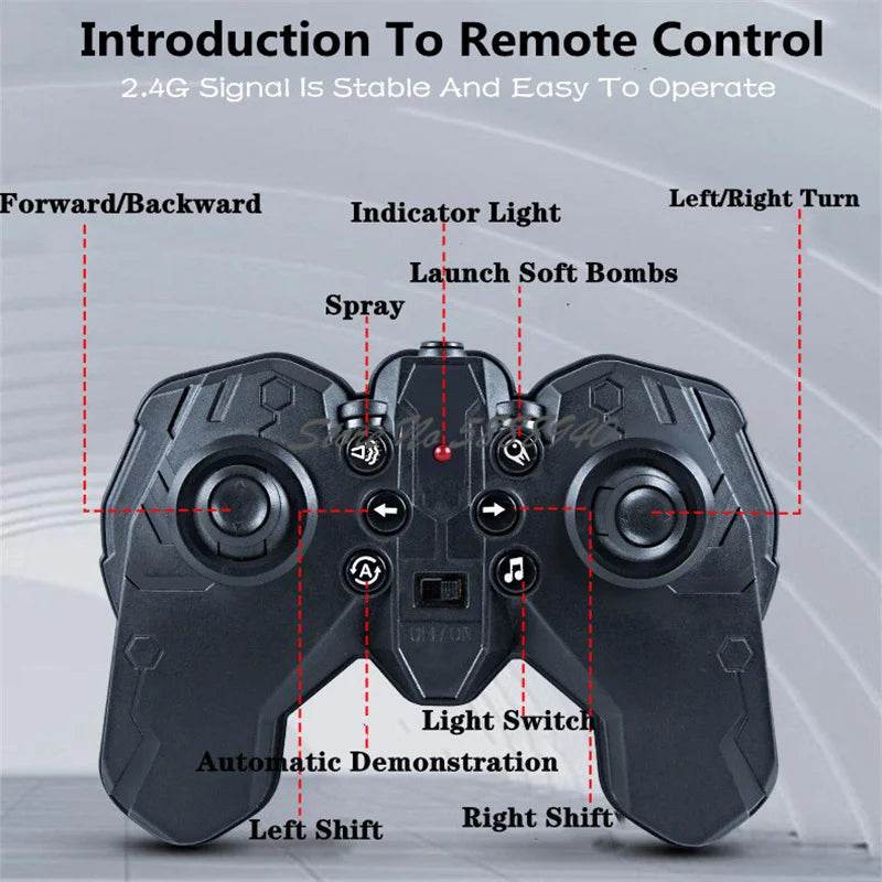 Premium RC Tank Smoke Spray 360 Rotation All Terrain - ToylandEU