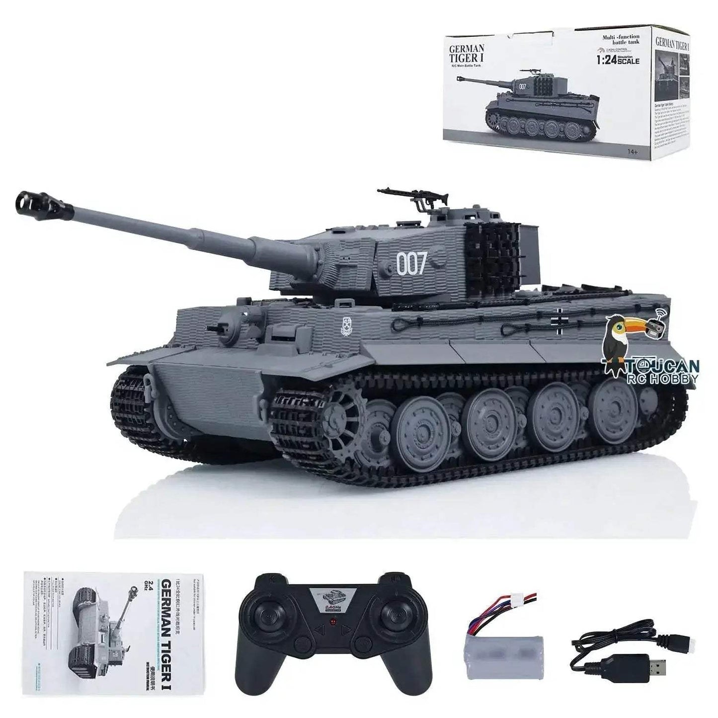  Premium RC Tank Tiger I Taigen 1 24 Combat Toyland EU -  ToylandEU™