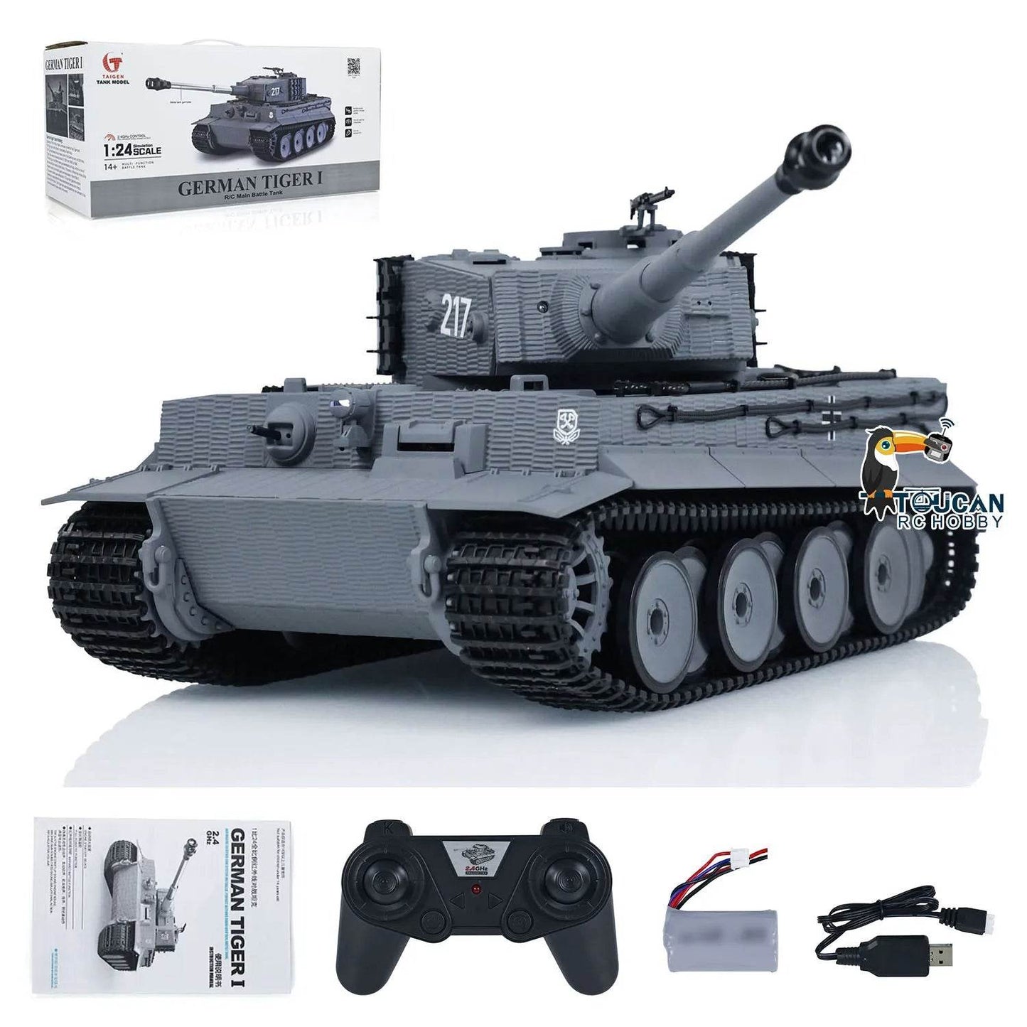 Премиум RC танк Tiger I Taigen 1 24 Scale IR Combat Boys - ToylandEU